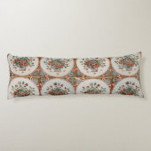 ヴィンテージフローラテラコッタタイルパターン ボディピロー (裏面)