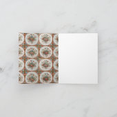 ヴィンテージフローラテラコッタタイルモノグラム カード (内部)