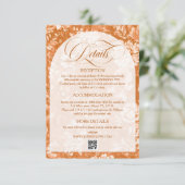 ヴィンテージフローラテラコッタニュートラル結婚ズ詳細 エンクロージャーカード (スタンド正面)