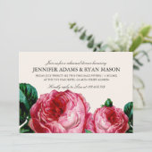 ヴィンテージフローラデカップリハーサルディナー招待状 招待状 (スタンド正面)