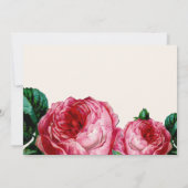 ヴィンテージフローラデカップリハーサルディナー招待状 招待状 (裏面)