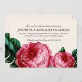 ヴィンテージフローラデカップリハーサルディナー招待状 招待状 (正面/裏面)