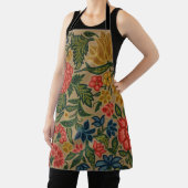 ヴィンテージフローラデザイナーガーデンアートワーク エプロン (インサイチュ)