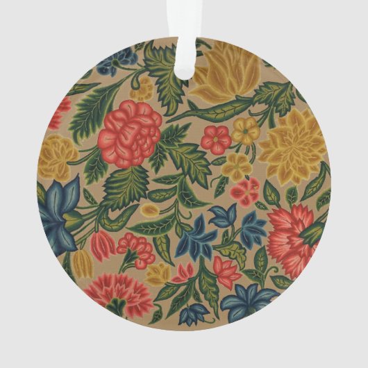 ヴィンテージフローラデザイナーガーデンアートワーク オーナメント (裏面)