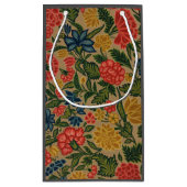 ヴィンテージフローラデザイナーガーデンアートワーク スモールペーパーバッグ (裏面)