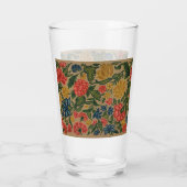 ヴィンテージフローラデザイナーガーデンアートワーク タンブラーグラス (裏面)