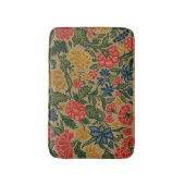 ヴィンテージフローラデザイナーガーデンアートワーク バスマット (正面縦)