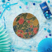 ヴィンテージフローラデザイナーガーデンアートワーク ペーパープレート (パーティー)