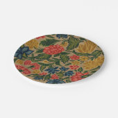 ヴィンテージフローラデザイナーガーデンアートワーク ペーパープレート (アングル)