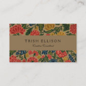 ヴィンテージフローラデザイナーガーデンアートワーク 名刺 (正面)