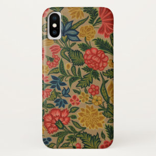 ヴィンテージフローラデザイナーガーデンアートワーク iPhone X ケース