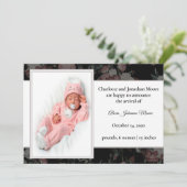 ヴィンテージフローラデザインの発表 招待状 (スタンド正面)