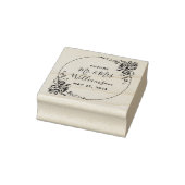 ヴィンテージフローラデリケートな未来ミセス結婚ズ ラバースタンプ (スタンプ)