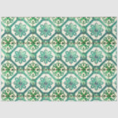 ヴィンテージフローラデルフトグリーンタイル分離組織P 薄葉紙 (正面)