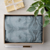 ヴィンテージフローラデルフトブルーバラスクリプトの分離 薄葉紙 (ギフト)