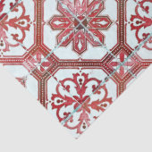 ヴィンテージフローラデルフトレッドタイル分離  薄葉紙 (詳細)