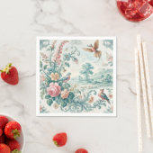 ヴィンテージフローラトイルナプキンス スタンダードカクテルナプキン (インサイチュ)