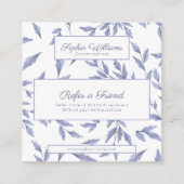 ヴィンテージフローラトイルブルーレフエラルカード 紹介カード (正面)