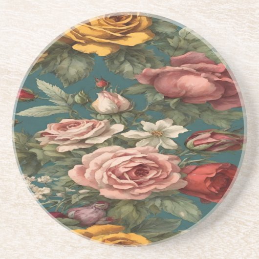 ヴィンテージフローラドレス コースター (正面)