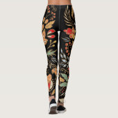 ヴィンテージフローラドードル：東洋のデザイン。 レギンス (裏面)