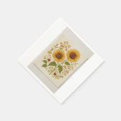 ヴィンテージフローラナプキンセット スタンダードカクテルナプキン (角)