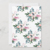 ヴィンテージフローラニューホーム引っ越し祝いパーティーパーティー 案内状 (裏面)