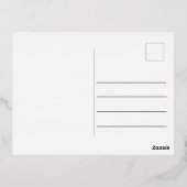 ヴィンテージフローラハッピーニューイヤー2025 箔シーズンポストカード (裏面)