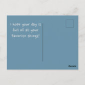 ヴィンテージフローラハッピーバースデーカード ポストカード (裏面)