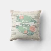 ヴィンテージフローラハッピーマザーズデイ |装飾用クッション クッション (裏面)
