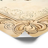 ヴィンテージフローラハートの愛💗 ポスター (コーナー)