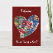 ヴィンテージフローラハートシリーズ2バレンタインカード カード (正面)