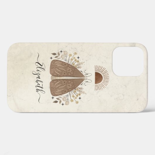 ヴィンテージフローラバタフライケース – メイトiPhone 12ケース Case-Mate iPhoneケース (裏面 (横))