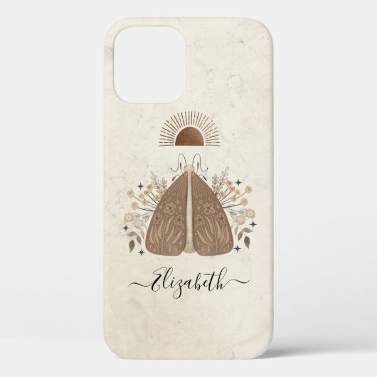 ヴィンテージフローラバタフライケース – メイトiPhone 12ケース Case-Mate iPhoneケース (裏面)