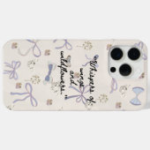 ヴィンテージフローラバタフライフォンケース Case-Mate iPhoneケース (裏面 (横))