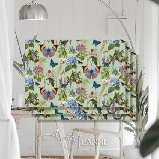 ヴィンテージフローラバタフライミントエフェメラデクページ 薄葉紙