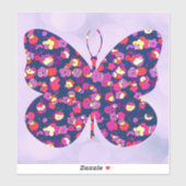 ヴィンテージフローラバタフライラージシール シール (シート)