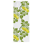 ヴィンテージフローラバターカップ壁紙ダマスク ワインギフトバッグ (裏面)