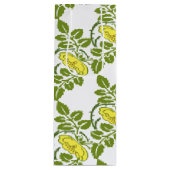 ヴィンテージフローラバターカップ壁紙ダマスク ワインギフトバッグ (正面)