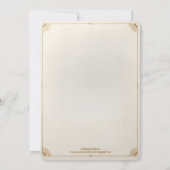 ヴィンテージフローラバナー卒業パーティ招待状 招待状 (裏面)