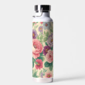 ヴィンテージフローラバラとデイジーウォーターボトル ウォーターボトル (右面)