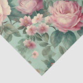 ヴィンテージフローラバラアクアデクページ 薄葉紙 (詳細)