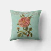 ヴィンテージフローラバラエッフェルタワーマリーアントワネット クッション (裏面)