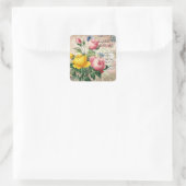 ヴィンテージフローラバラエレガントシール スクエアシール (バッグ)