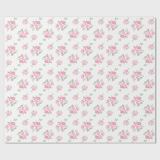 ヴィンテージフローラバラクラシック ラッピングペーパー (シーム)