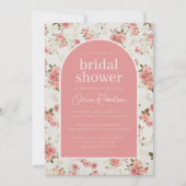 ヴィンテージフローラバラブライダルシャワー 招待状 (正面)
