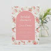 ヴィンテージフローラバラブライダルシャワー 招待状 (スタンド正面)