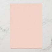 ヴィンテージフローラバラ結婚金ゴールド箔招待状 箔招待状 (裏面)