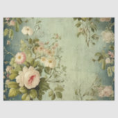 ヴィンテージフローラバラ緑化の分離 薄葉紙 (正面)