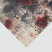 ヴィンテージフローラバラ花 薄葉紙 (詳細)