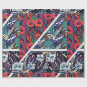 ヴィンテージフローラバリエーションクアトレヴィントシックスモチーフ ラッピングペーパー (フラット)